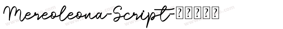 Mereoleona-Script字体转换