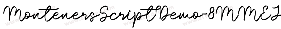 MontenersScriptDemo-8MMEJ字体转换
