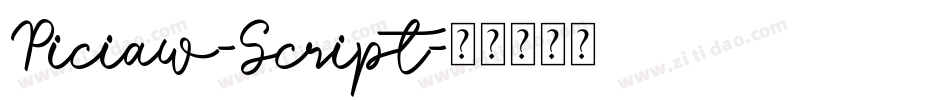Piciaw-Script字体转换