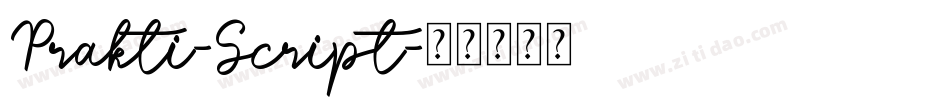 Prakti-Script字体转换