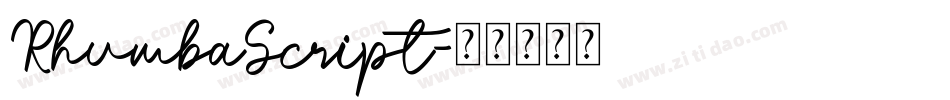 RhumbaScript字体转换