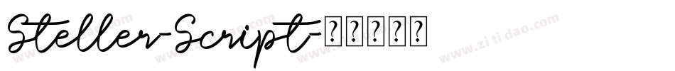 Steller-Script字体转换