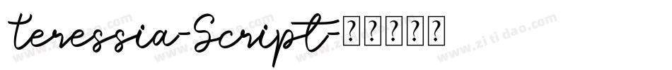 Teressia-Script字体转换
