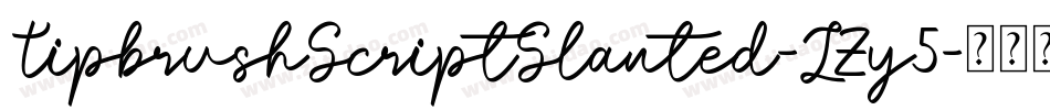 TipbrushScriptSlanted-LZy5字体转换 TipbrushScriptSlanted-LZy5字体转换