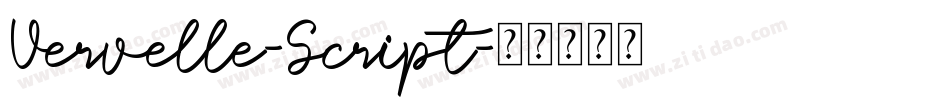 Vervelle-Script字体转换