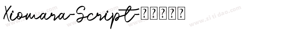 Xiomara-Script字体转换
