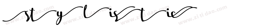 Stylistic字体转换
