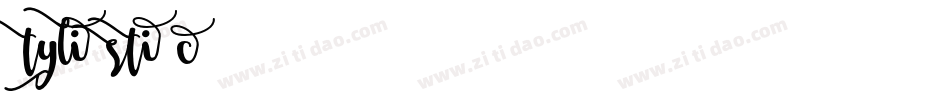 Stylistic字体转换