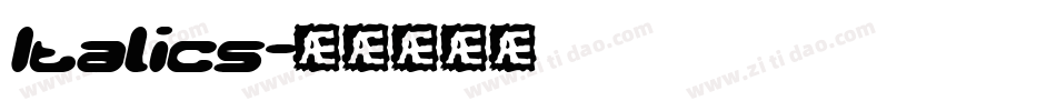 Italics字体转换