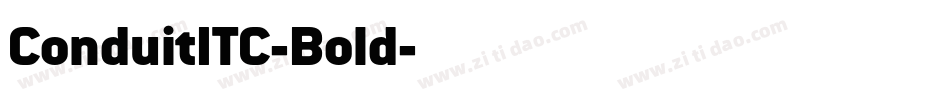 ConduitITC-Bold字体转换