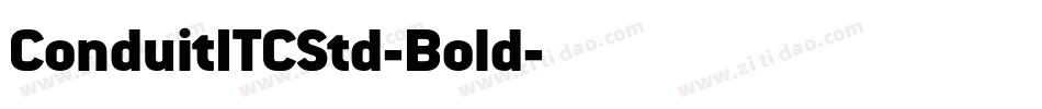 ConduitITCStd-Bold字体转换