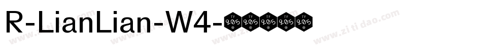R-LianLian-W4字体转换
