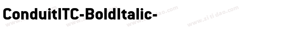 ConduitITC-BoldItalic字体转换