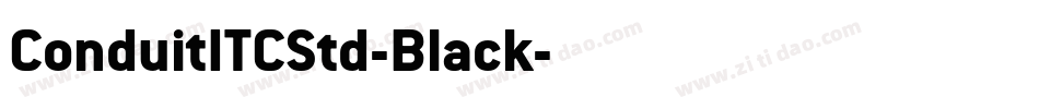 ConduitITCStd-Black字体转换