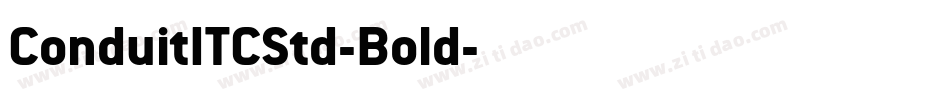 ConduitITCStd-Bold字体转换