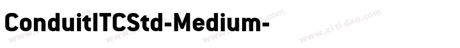 ConduitITCStd-Medium字体转换