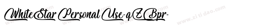 WhiteStarPersonalUse-qZBpr字体转换 WhiteStarPersonalUse-qZBpr字体转换