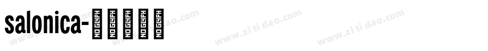 salonica字体转换