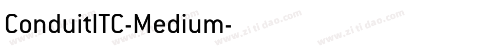 ConduitITC-Medium字体转换