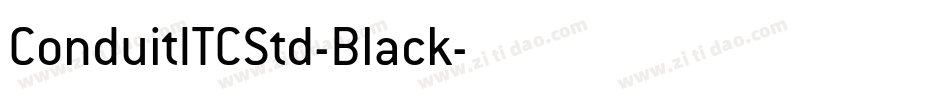 ConduitITCStd-Black字体转换