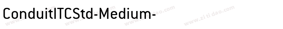 ConduitITCStd-Medium字体转换