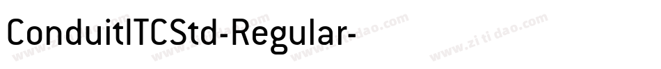 ConduitITCStd-Regular字体转换