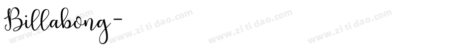 Billabong字体转换