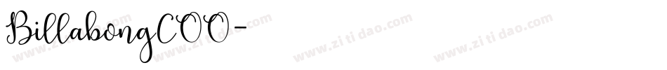 BillabongCOO字体转换
