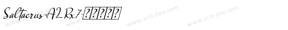Saltacrus-ALRx7字体转换