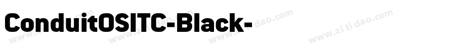 ConduitOSITC-Black字体转换
