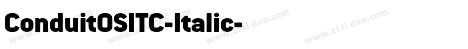 ConduitOSITC-Italic字体转换