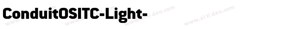 ConduitOSITC-Light字体转换