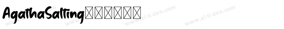 AgathaSalting字体转换