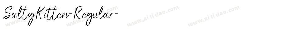 SaltyKitten-Regular字体转换