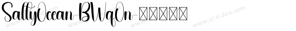 SaltyOcean-BWqOn字体转换