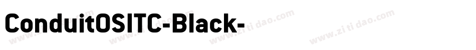 ConduitOSITC-Black字体转换