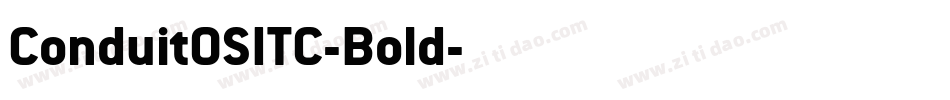 ConduitOSITC-Bold字体转换