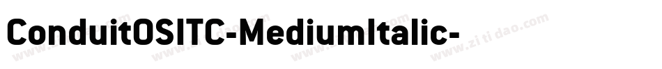 ConduitOSITC-MediumItalic字体转换