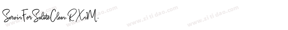 ServinForSaluteClean-RXnM字体转换