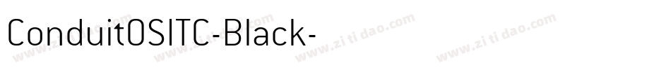 ConduitOSITC-Black字体转换