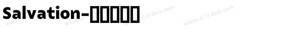 Salvation字体转换