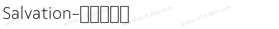 Salvation字体转换