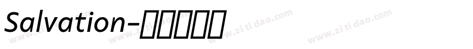 Salvation字体转换