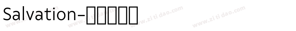 Salvation字体转换
