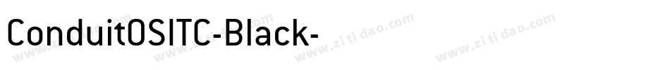 ConduitOSITC-Black字体转换