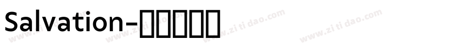 Salvation字体转换