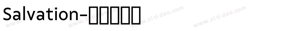 Salvation字体转换