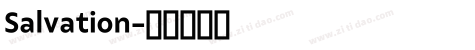 Salvation字体转换