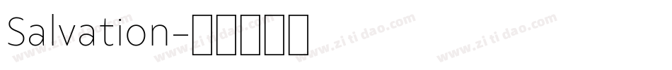Salvation字体转换