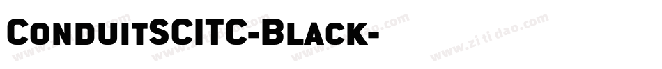 ConduitSCITC-Black字体转换